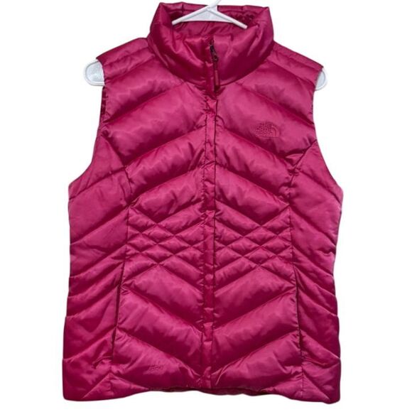 Women's‎ The North Face Aconcagua Vest 550 goose Down Puffer Vest Pink medium q1 - Picture 1 of 6
